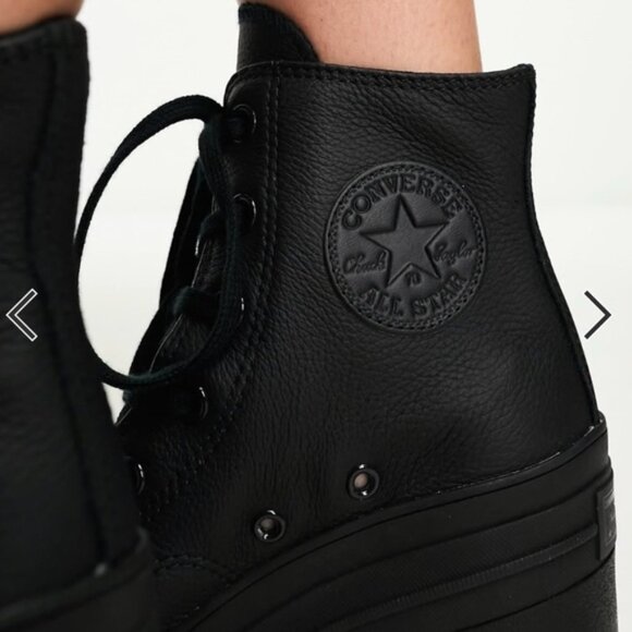 Converse Chuck 70 De Luxe Heel Leather Shoe - Black
Monochrome - Picture 3 of 3